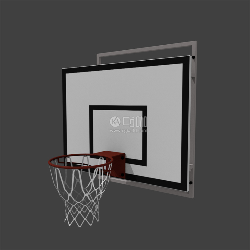 CG咖-篮球框模型篮球篮板模型篮球架模型