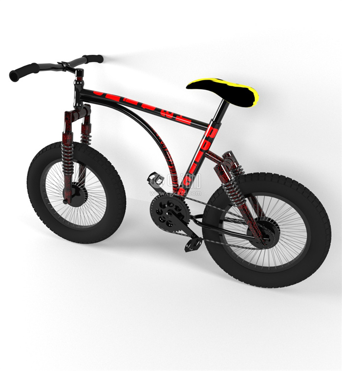 CG咖-儿童单车模型儿童自行车模型