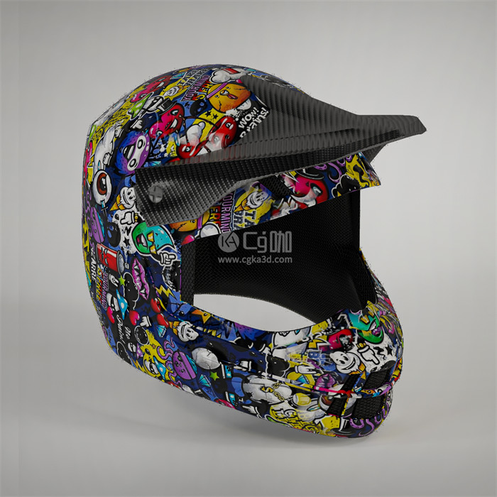 CG咖-摩托车头盔模型GT头盔模型