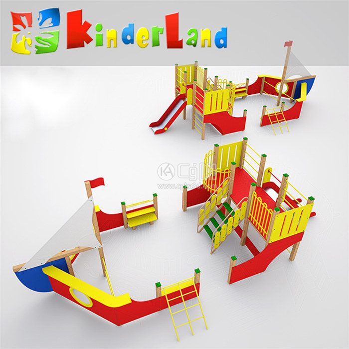 CG咖-儿童游乐设备模型儿童游戏设备模型