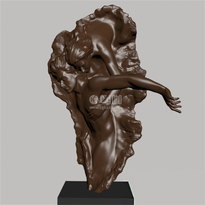CG咖-人物雕塑模型人物雕像模型男女雕像模型