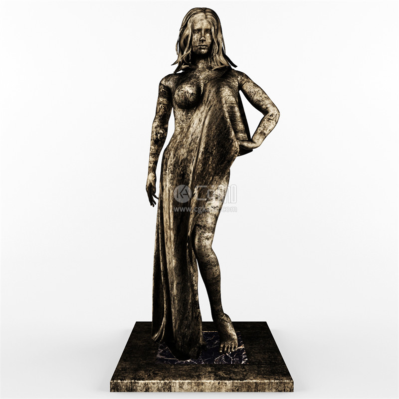 CG咖-人物雕塑模型人物雕像模型女人雕像模型