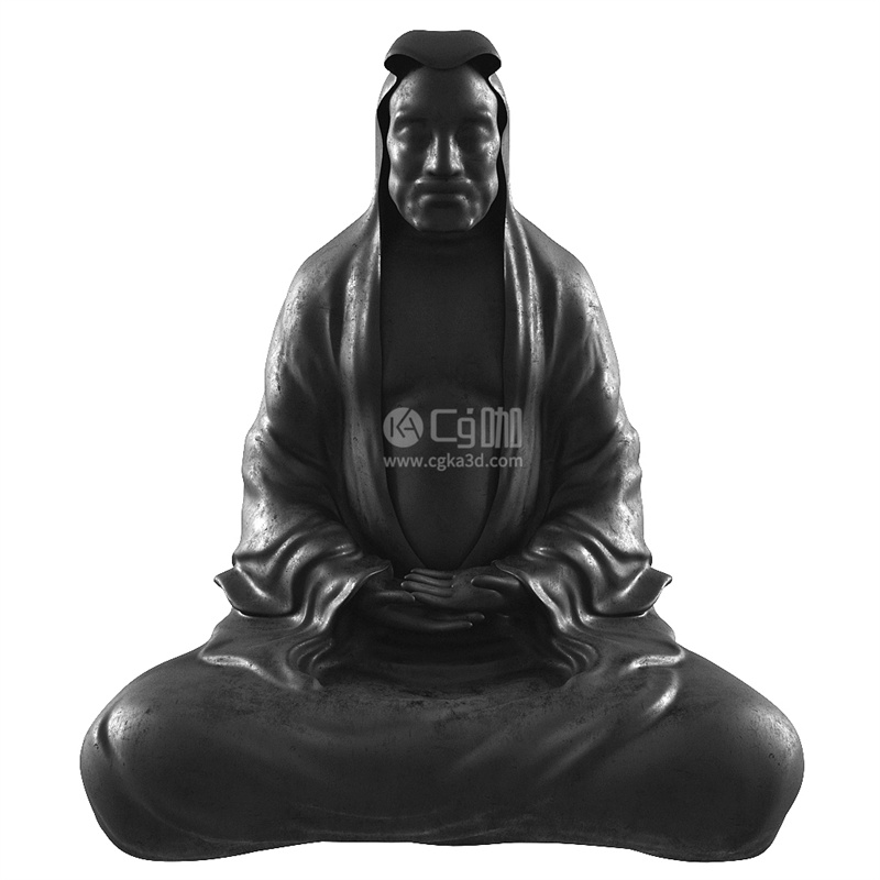 CG咖-佛像模型老佛雕像模型坐禅雕像模型
