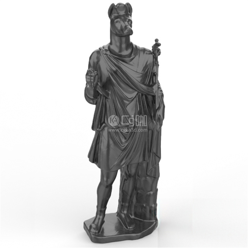 CG咖-阿努比斯雕塑模型阿努比斯雕像模型死神雕像模型