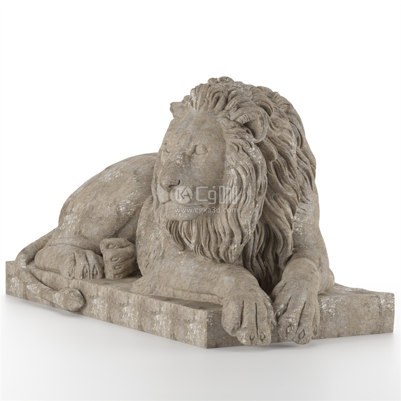 CG咖-狮子雕塑模型狮子雕像模型狮子石像模型