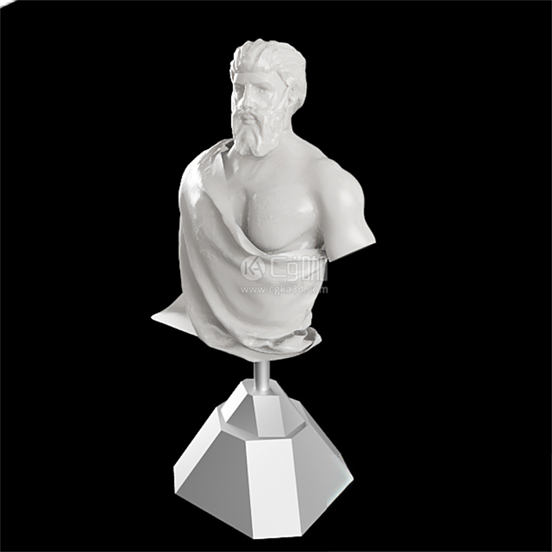 CG咖-人物雕塑模型人物雕像模型罗马雕像模型石膏头像模型