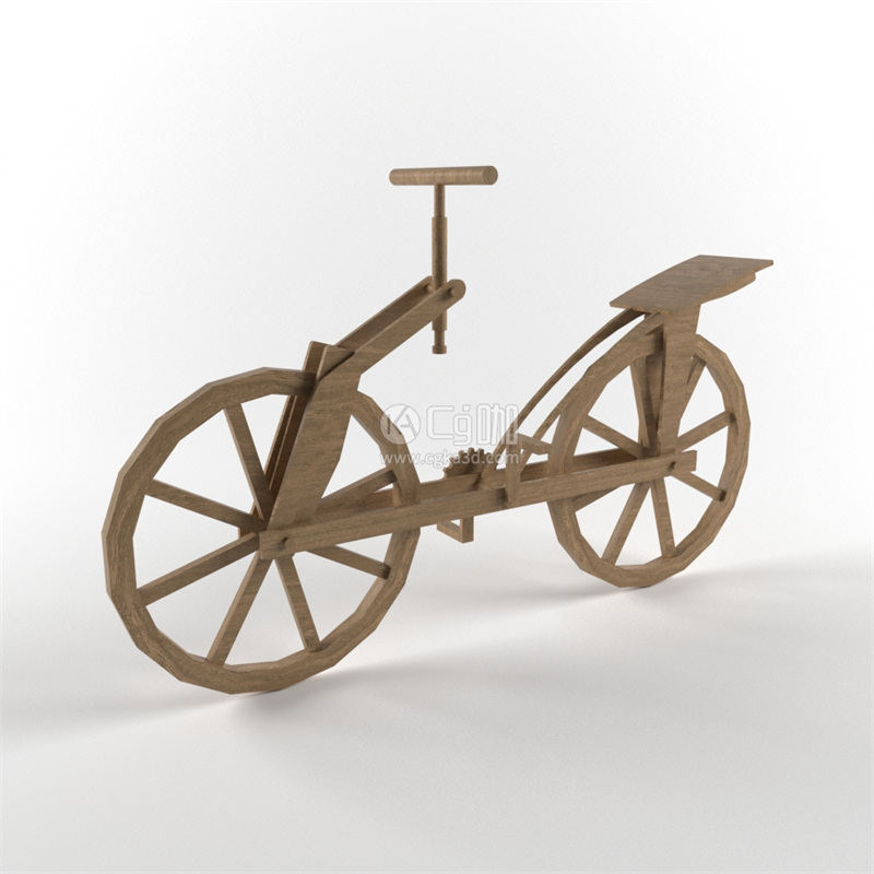 CG咖-单车摆件模型自行车摆件模型单车工艺品模型