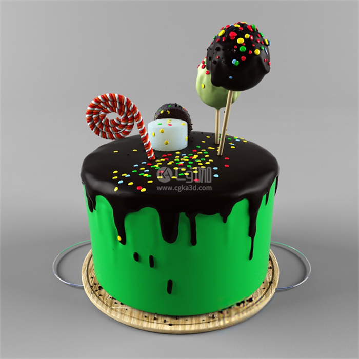 CG咖-巧克力蛋糕模型