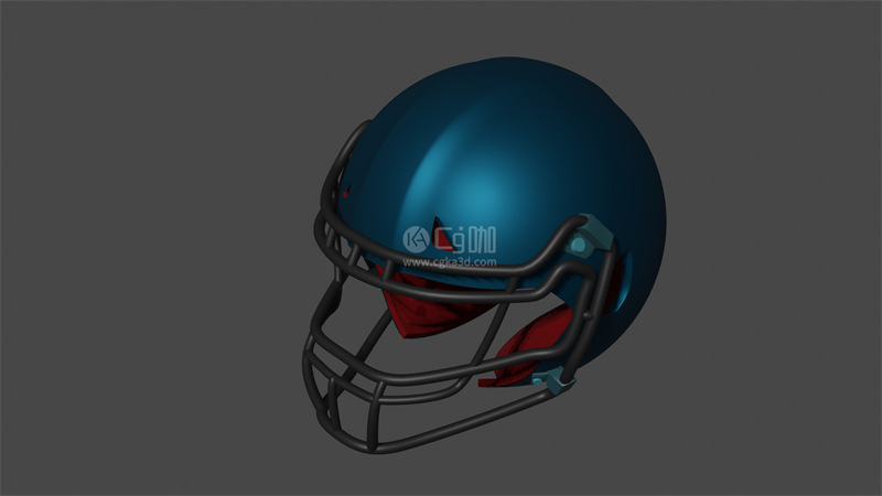 Blender工程-橄榄球头盔模型棒球头盔模型