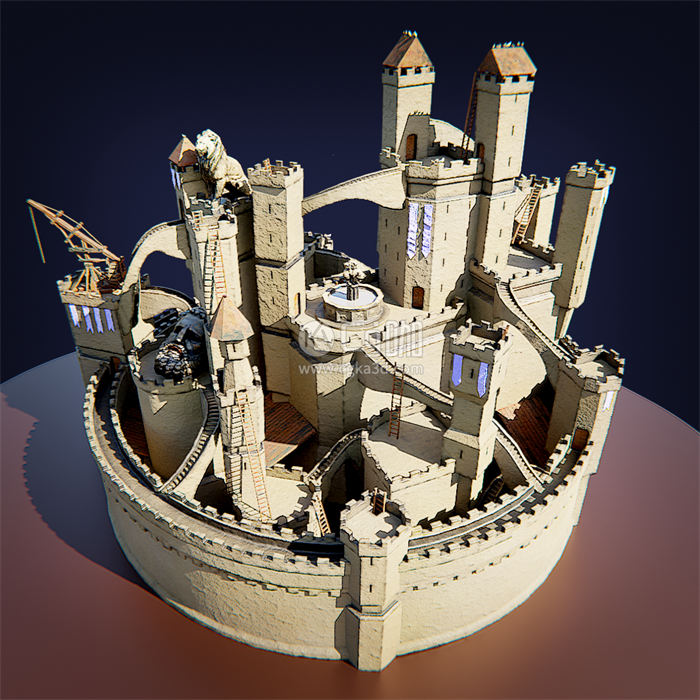 Blender工程-建筑模型城堡模型古堡模型