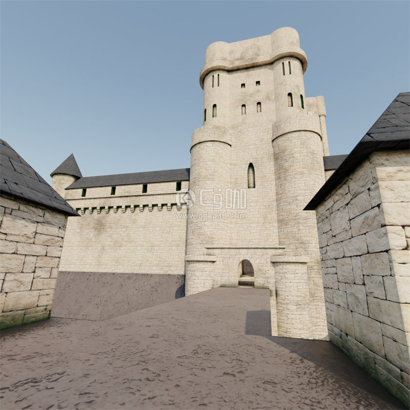 Blender工程-建筑模型城堡模型房屋模型