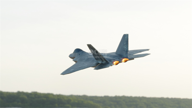 Blender工程-F-22战斗机模型飞机模型