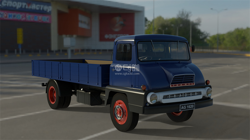Blender工程-卡车模型运输车模型货车模型