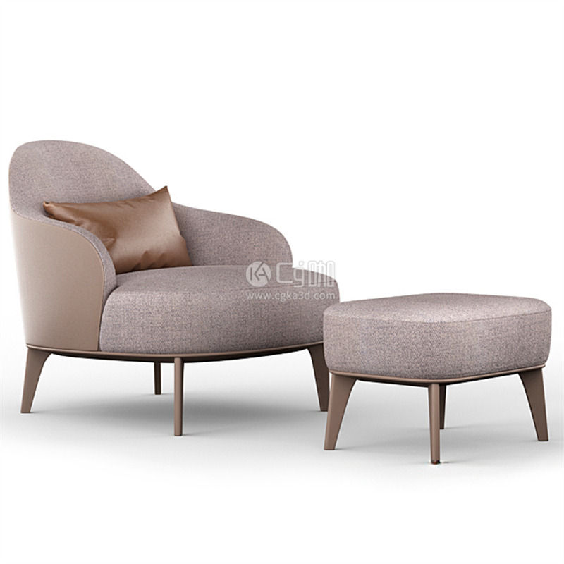 CG咖-椅子模型靠背椅模型脚凳模型沙发椅模型