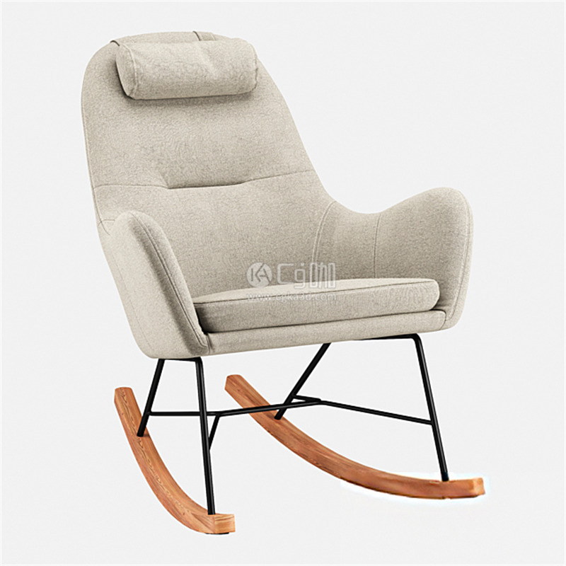 CG咖-椅子模型靠背椅模型摇椅模型