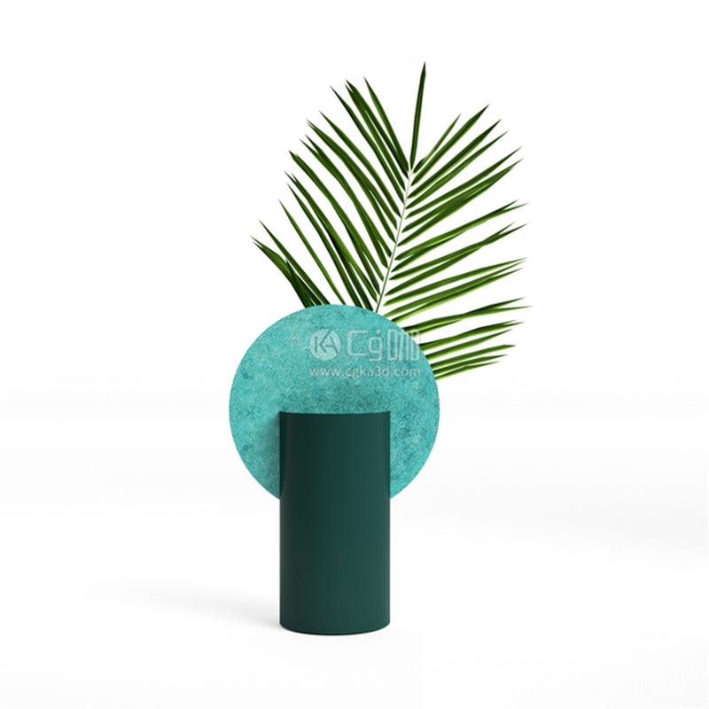 CG咖-装饰花瓶模型绿植模型