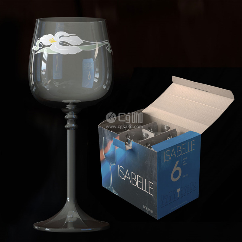 CG咖-酒杯模型高脚杯模型红酒杯模型