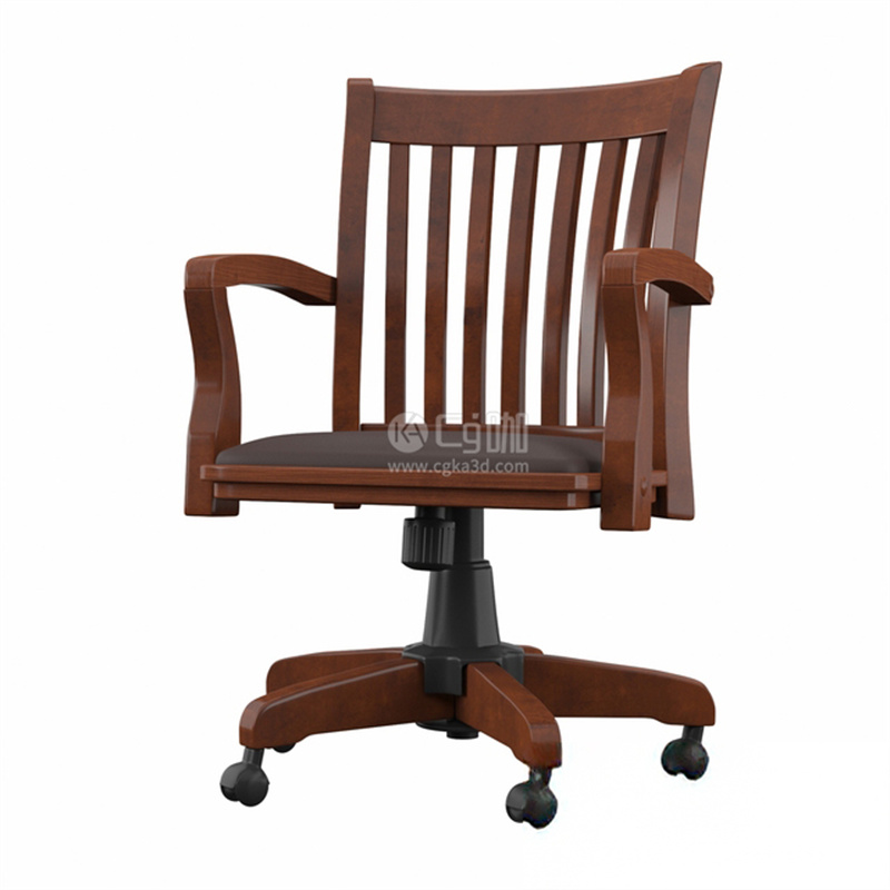 CG咖-可升降办公椅模型旋转椅模型电脑椅模型