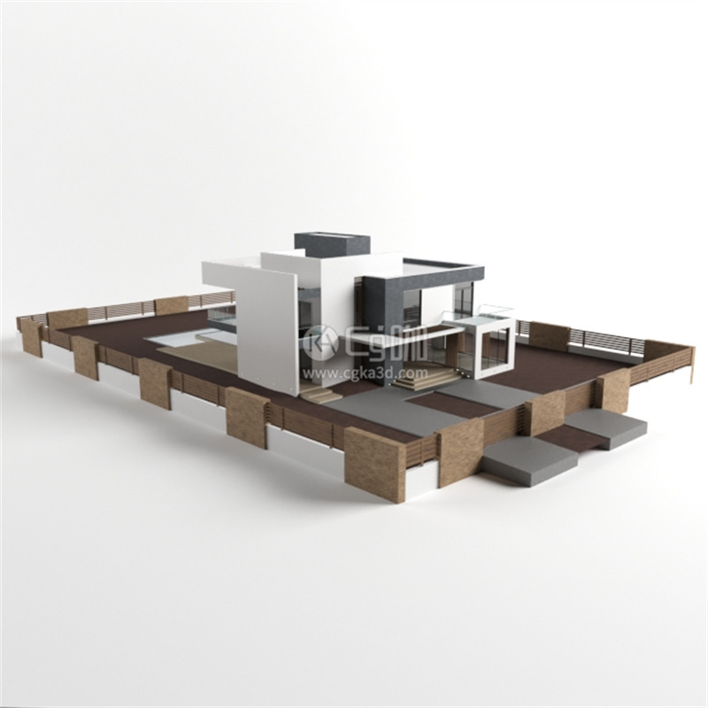 CG咖-房屋模型房子模型建筑模型私人住宅模型