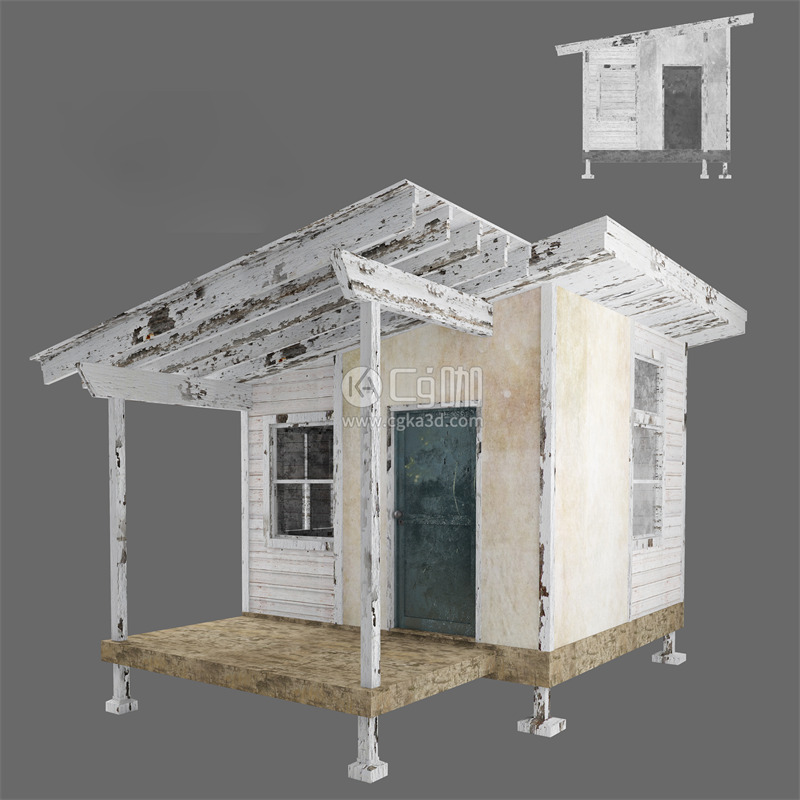 CG咖-小房子模型小屋模型