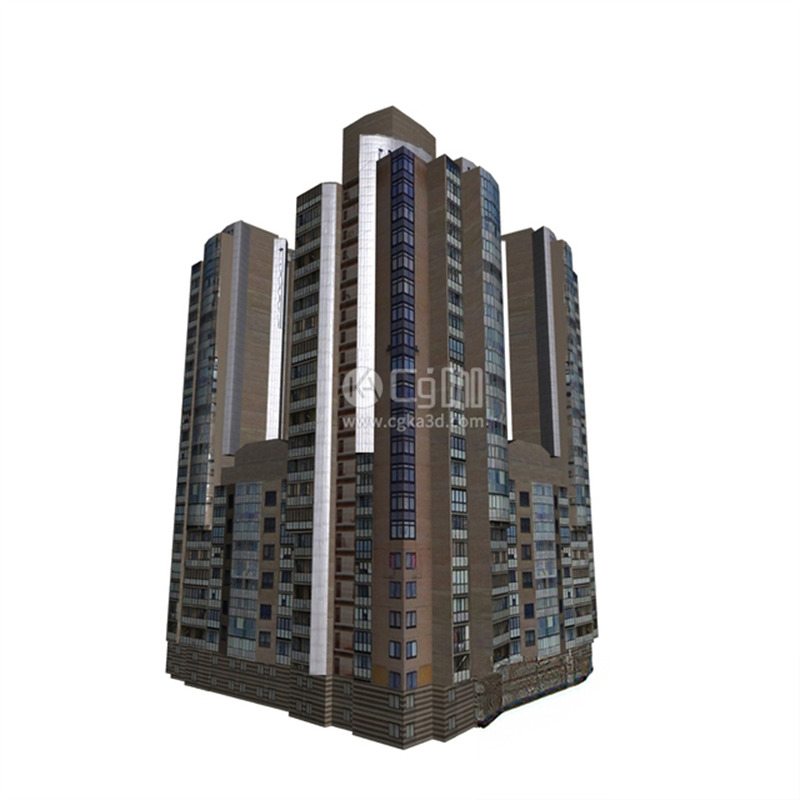 CG咖-房屋模型房子模型高层住宅模型高层小区房模型