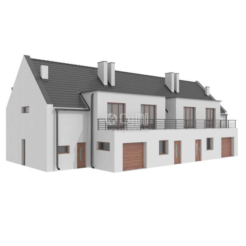 CG咖-房屋模型房子模型私人住宅模型