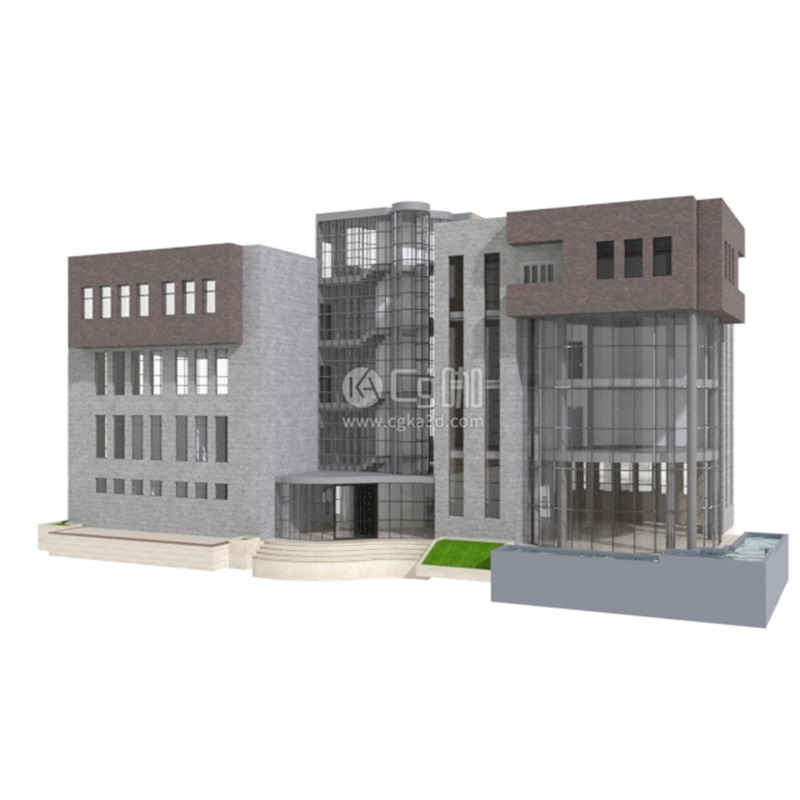 CG咖-城市建筑模型办公楼模型
