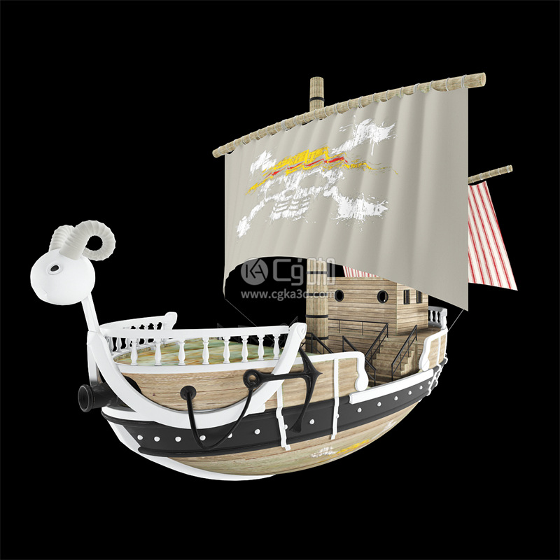 CG咖-船只模型海盗船模型帆船模型