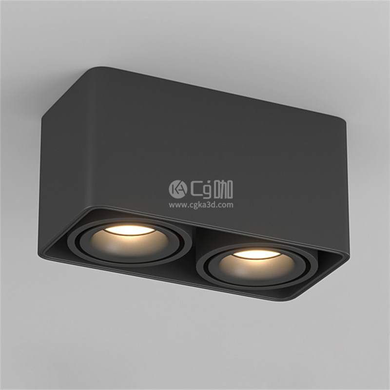 CG咖-聚光灯模型筒灯模型灯具模型LED灯模型