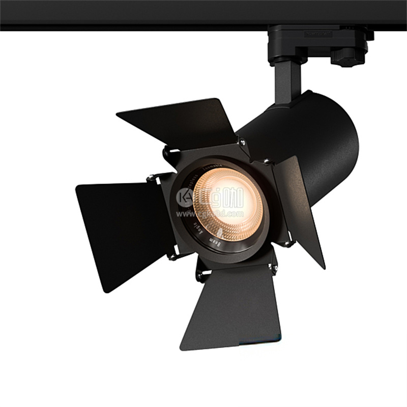 CG咖-聚光灯模型轨道射灯模型灯具模型LED灯模型舞台灯模型