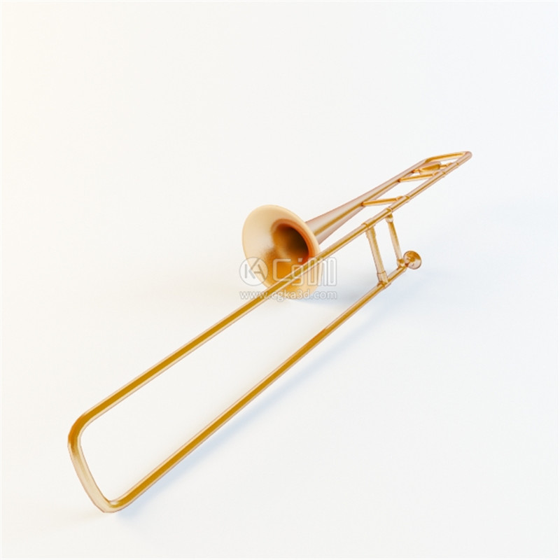 CG咖-铜管乐器模型长号模型