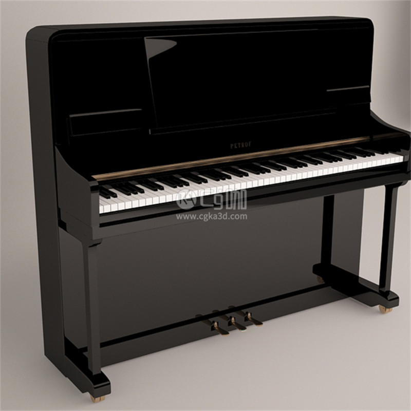 CG咖-乐器模型三角钢琴模型