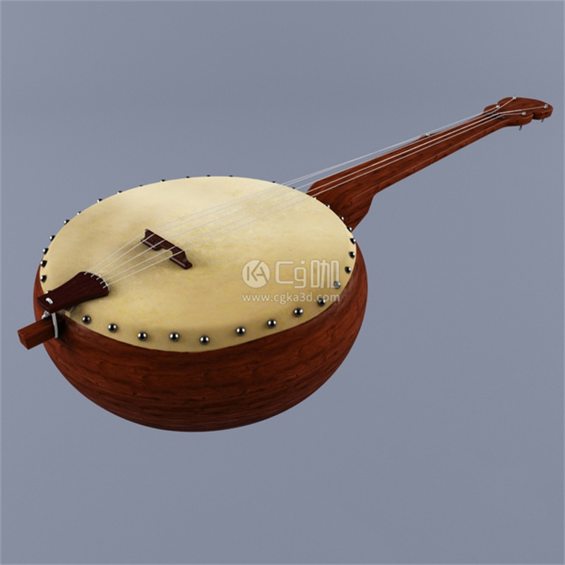 CG咖-乐器模型班卓琴模型