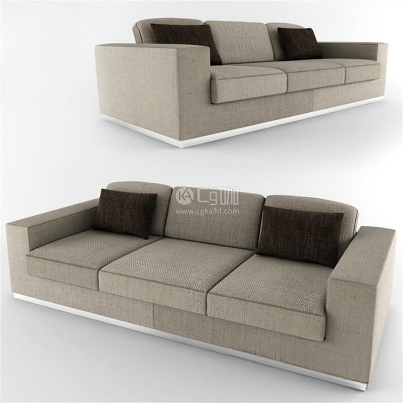 CG咖-沙发模型多人沙发模型家具模型