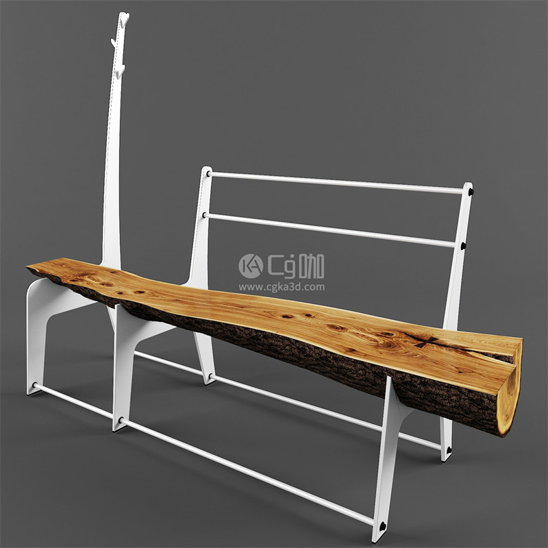 CG咖-凳子模型长凳模型家具模型