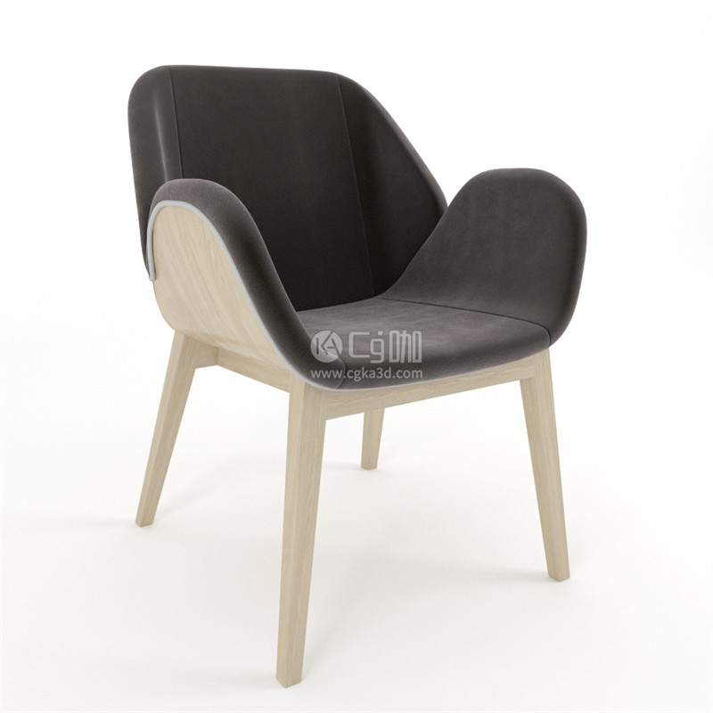 CG咖-椅子模型家具模型扶手椅模型