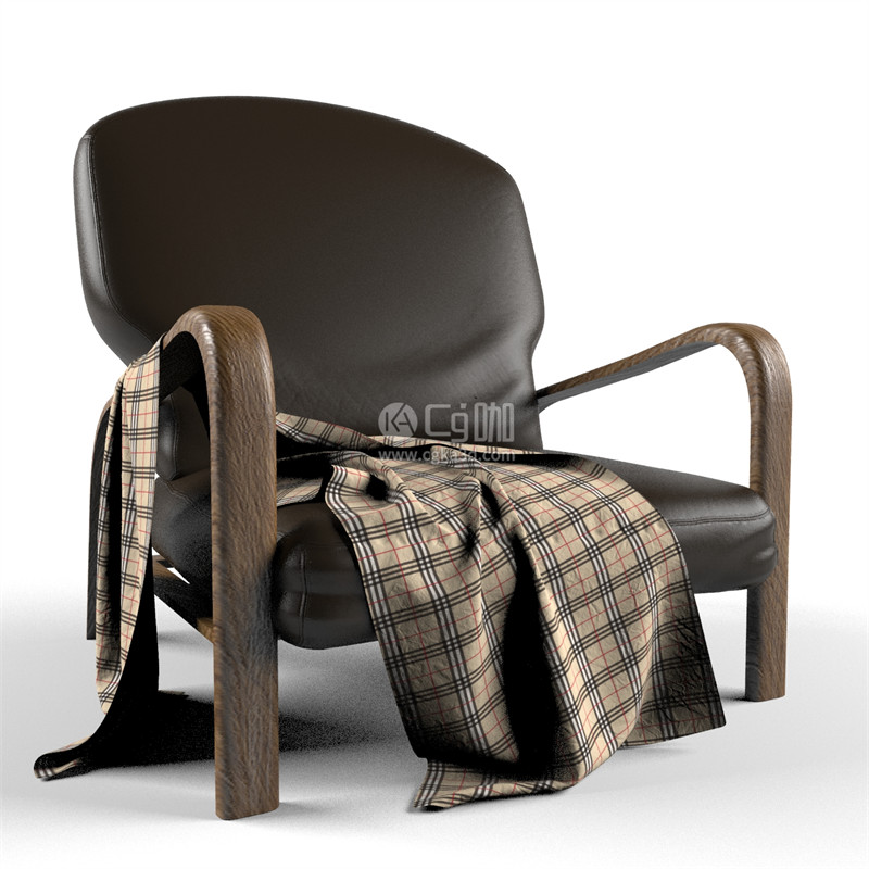 CG咖-椅子模型扶手椅模型家具模型