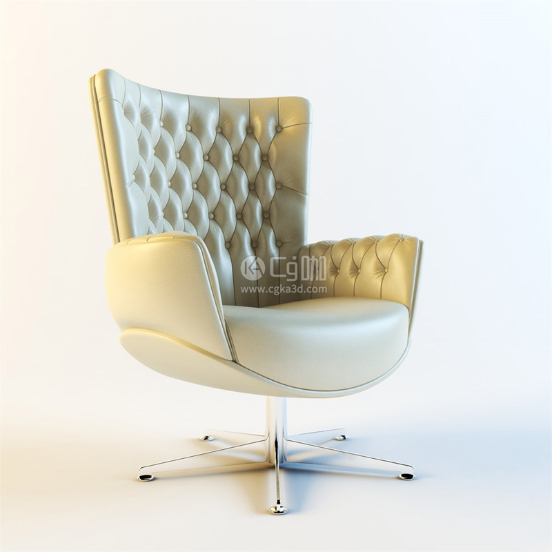 CG咖-旋转椅模型单人沙发模型椅子模型沙发椅模型