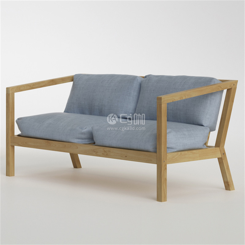 CG咖-双人椅子模型扶手椅模型椅子模型凳椅模型