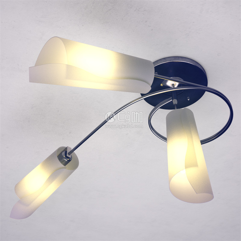 CG咖-灯具模型灯模型吊灯模型