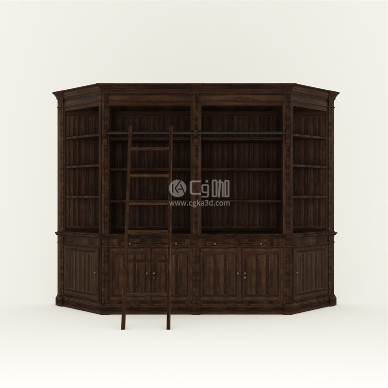 CG咖-柜子模型西式柜子模型复古柜子模型家具模型