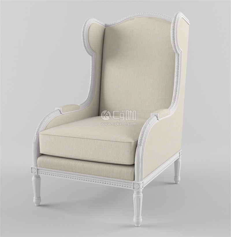 CG咖-单人椅模型扶手椅模型椅子模型