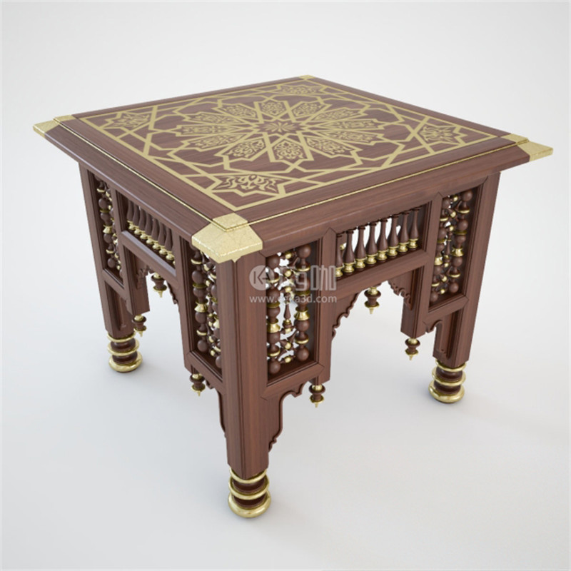 CG咖-桌子模型木质桌子模型