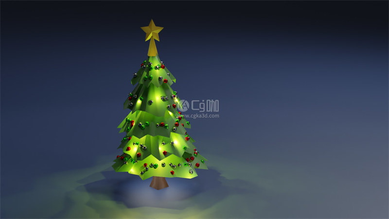Blender工程-卡通圣诞树模型