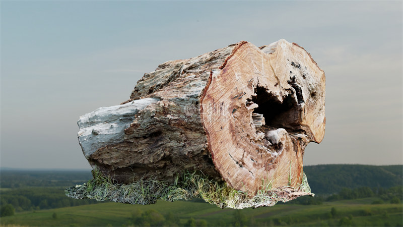 Blender工程-树干模型木头模型枯树干模型
