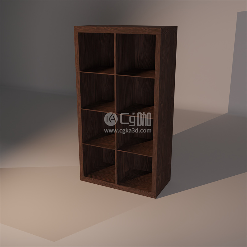 Blender工程-书柜模型实木柜子模型