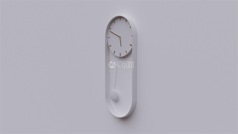 Blender工程-时钟模型钟表模型挂钟模型