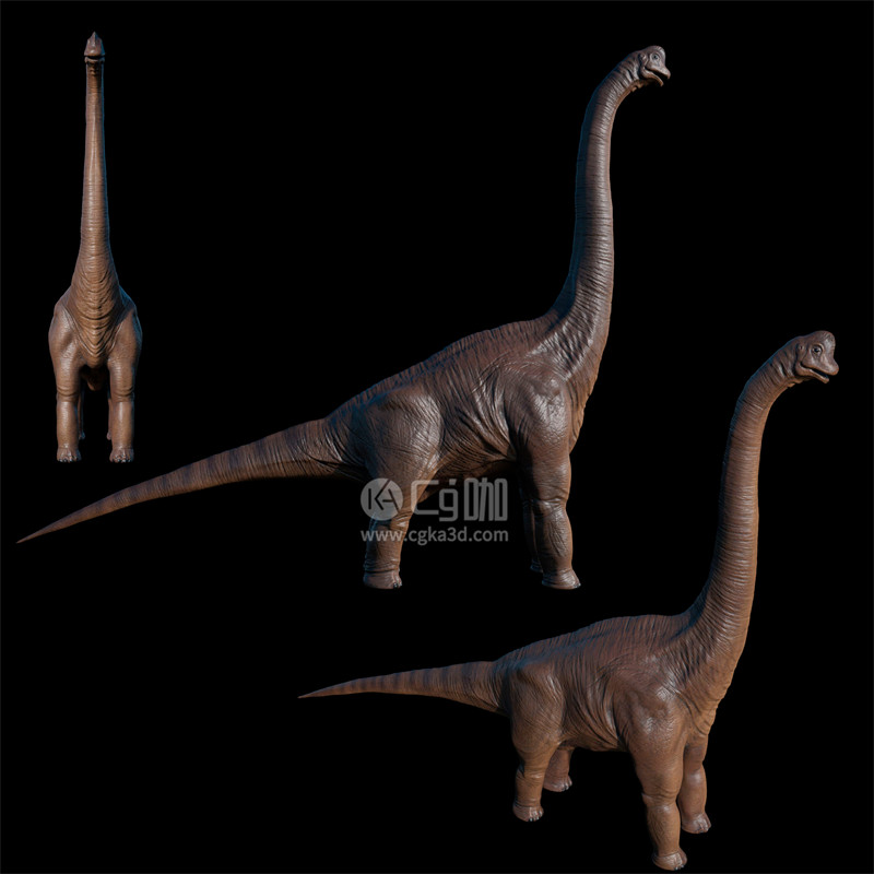 Blender工程-腕龙模型动物模型恐龙模型
