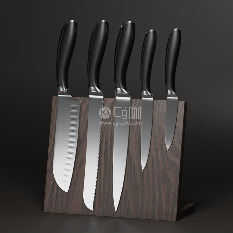 Blender工程-厨房刀具模型切片刀模型切菜刀模型