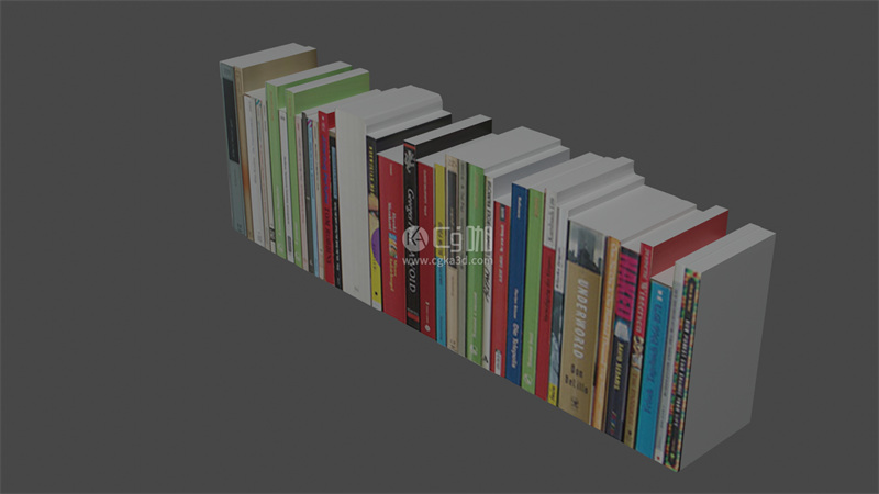 Blender工程-书本模型书籍模型